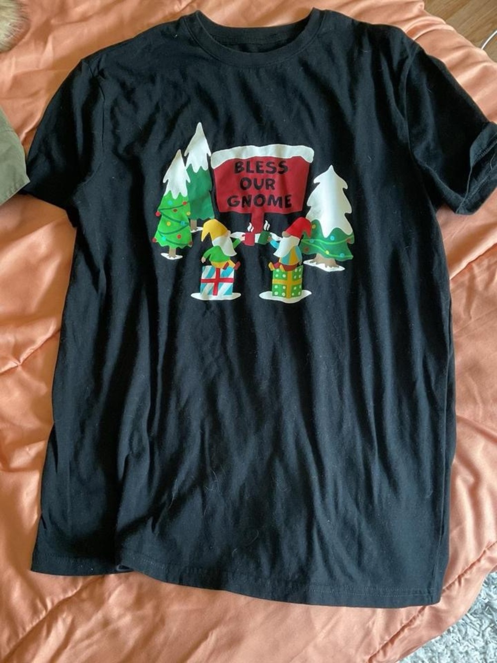 Target Black 'Bless Our Gnome' Holiday Graphic Tee